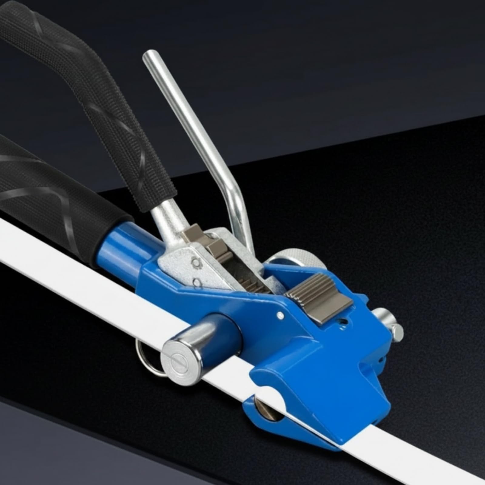 Colcolo Cricchetto Tenditore Manuale per Reggette Strumento di Tensionamento Taglierina Utensile Fasciatura in Acciaio Struttura Robusta Presa Ergonomica, Utensile A Ingranaggi Con Cacciavite