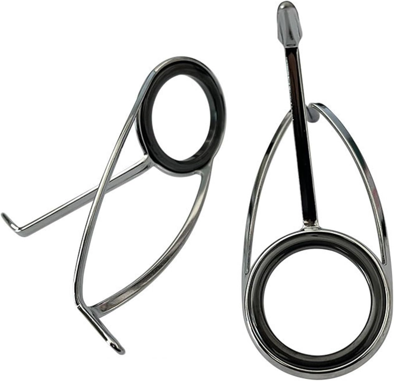 Fishing Rod Guides Fishing Rod Guide 2PCS Set Stainless Steel Ceramics Rings Casting Repair Kit Replacement Accessorie