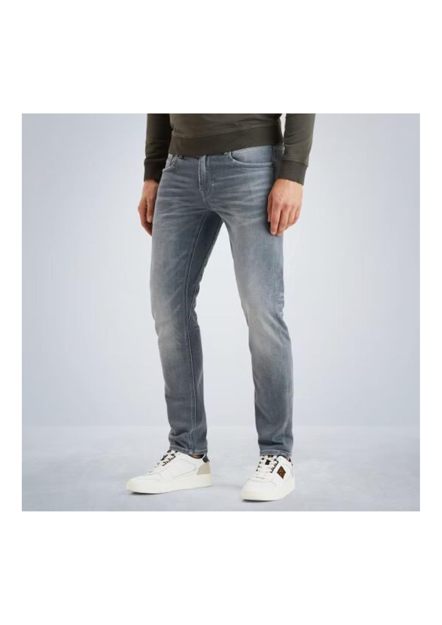 PME Legend Herren Jeans TAILWHEEL - Low Waist - Slim Fit - Grau Blau W29-W40
