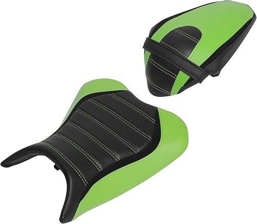 Miniatura 11 de TCT-MOTORPARTS Cojín de asiento de conductor y pasajero para Kawasaki Ninja 400 2018-2024 Z400 2019-2024 (negro #5)