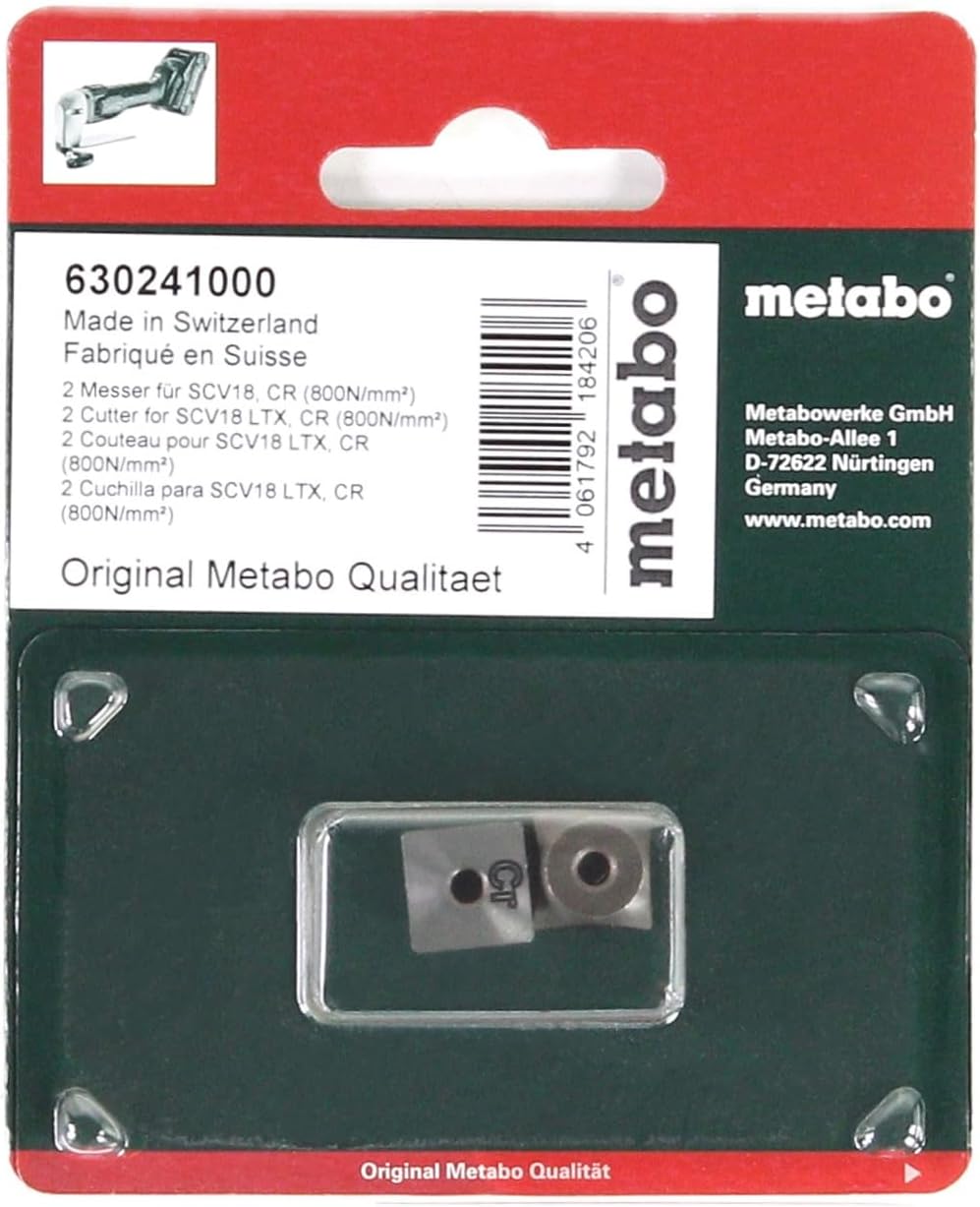 Metabo werke GmbH 630241000 2 Blades for SCV18 Steel up to 800 N/mm²