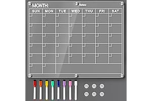 Clear Magnetic Fridge Calendar: Organize Your Life with Style