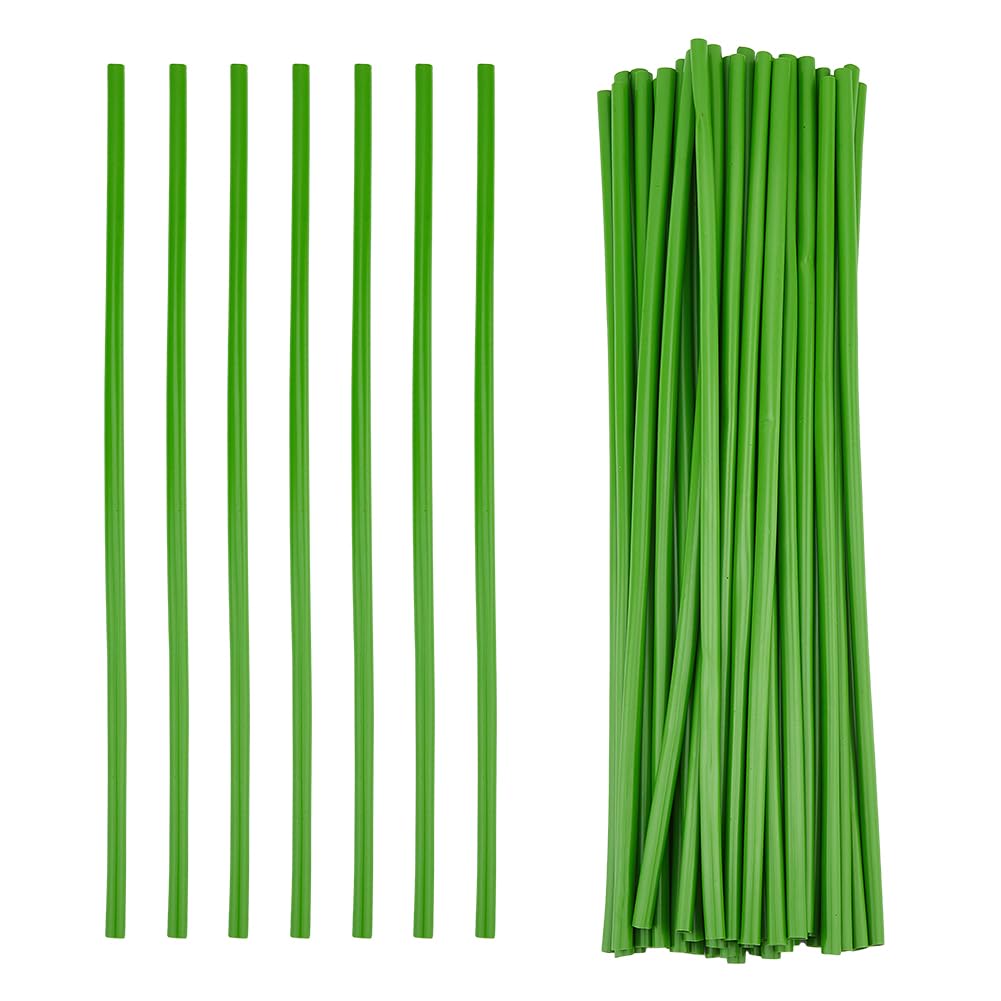 Tige de fleurs artificielles vert citron 30cm SUPERFINDINGS pour bouquet et bricolage x50