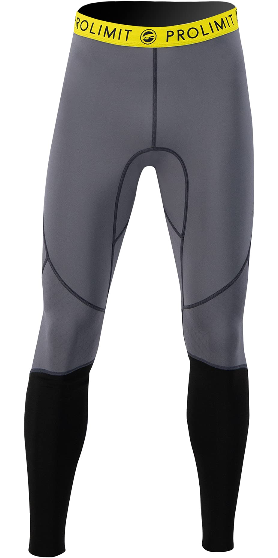 ProlimitMens 1.5mm Wetsuit SUP Stand Up Paddle Boarding Trousers - Grey Black Yellow - 1.5mm Airflex 550+ Neoprene