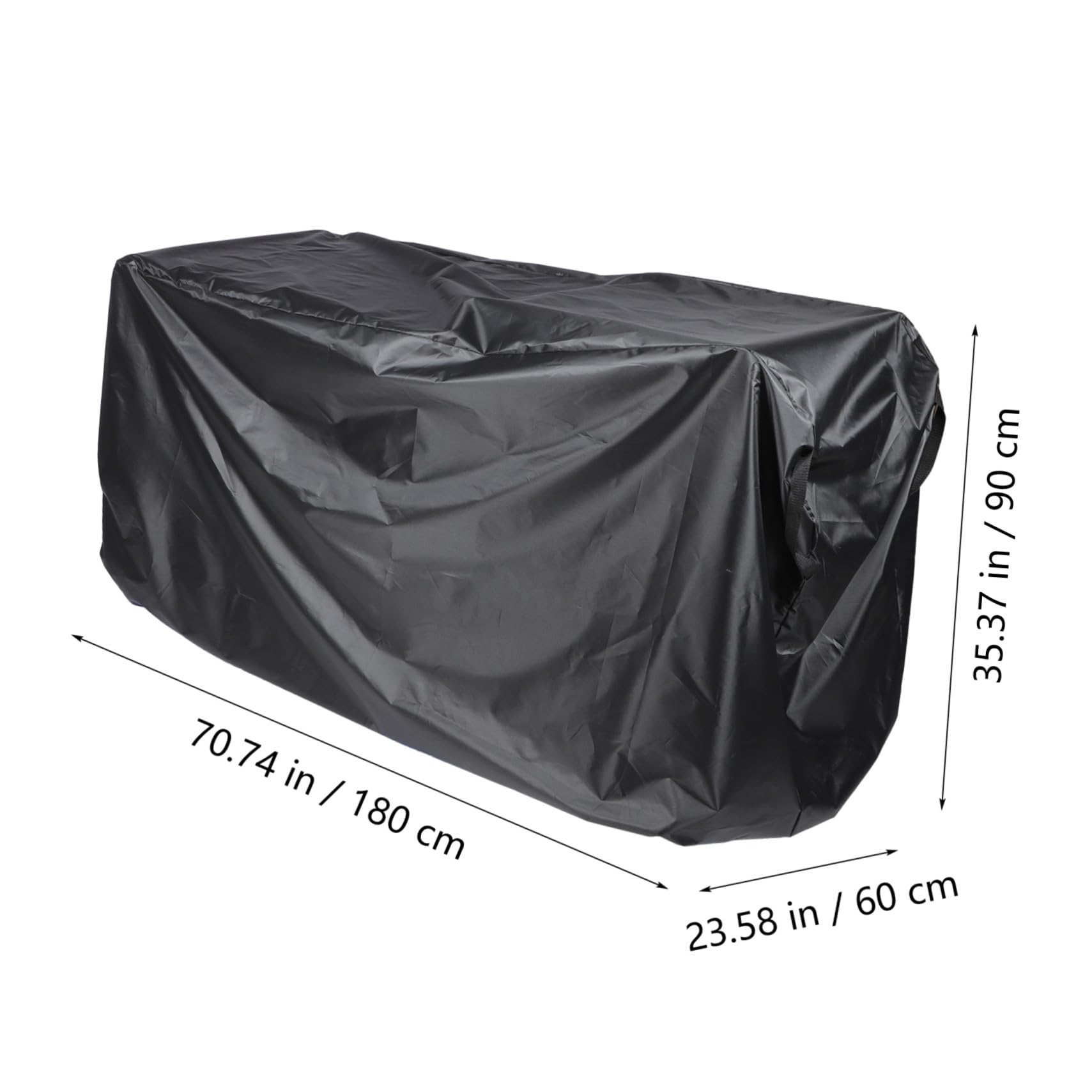Fahrradabdeckung für Mountainbikes, 210d Oxford Gewebe, Schwarz