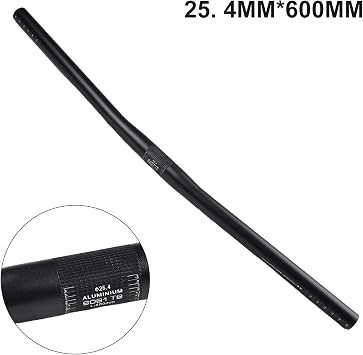 New Aluminium Handlebar Road Bike MTB Mountain Bike Bicycle 600mm Riser 25.4mm Bar (Straight handle)