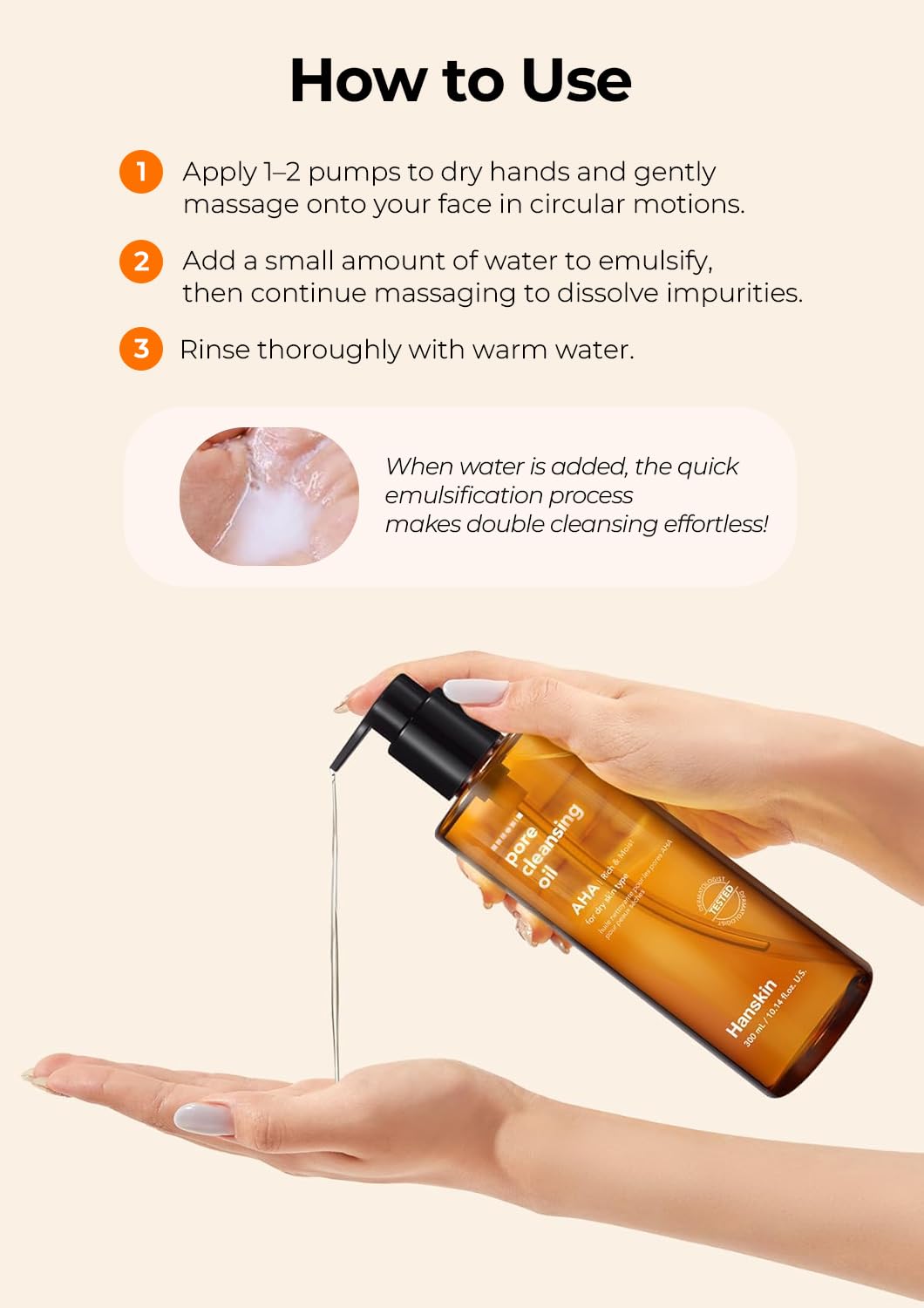 Hanskin Pore Cleansing Oil Viso Olio 300 ml - Marca: Hanskin - EAN: 8809448639887