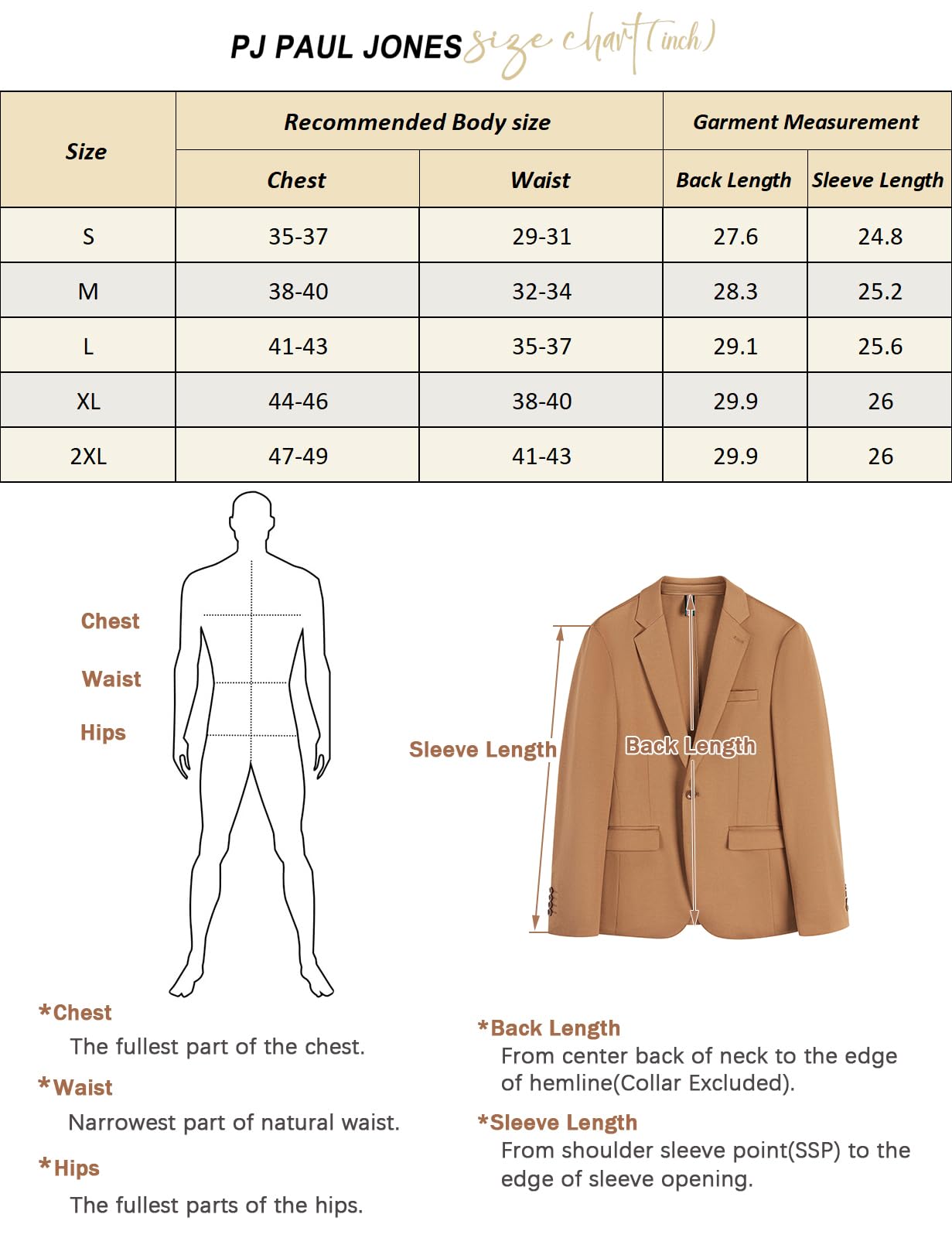 PJ PAUL JONES Cappotti sportivi casual da uomo in maglia con un bottone slim fit blazer tacca risvolto solido giacca con tasche