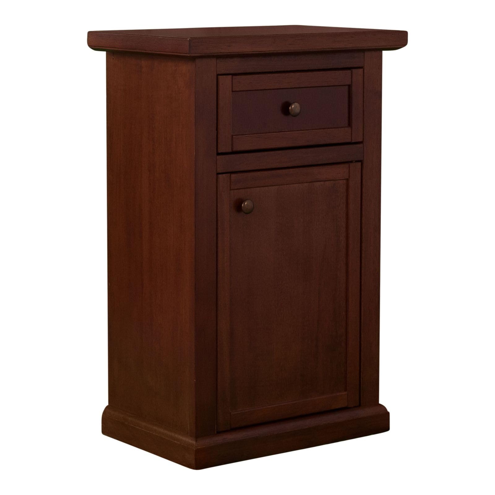 Mobiletto Porta Telefono In Legno Noce Scuro - Stile Arte Povera - Da Entratina