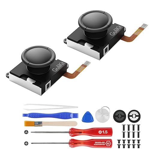 GuliKit Switch Joystick Replacement, Hall Effect Joystick, No Drift, Hall Joystick for Switch Joycon, Switch OLED & Switch Lite with Repair Kit