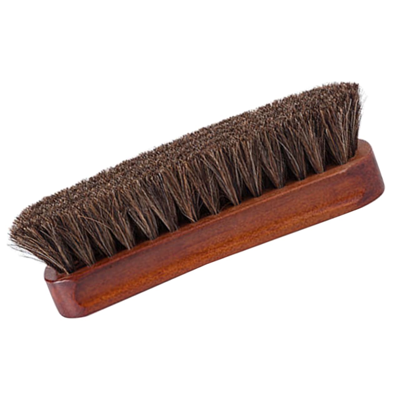 Didiseaon Horse Hair Brush with Handle Portable Shoe Cleaning Brush for Polishing Leather Boots Shoes for Easy Handling for Grime Removal and Shine