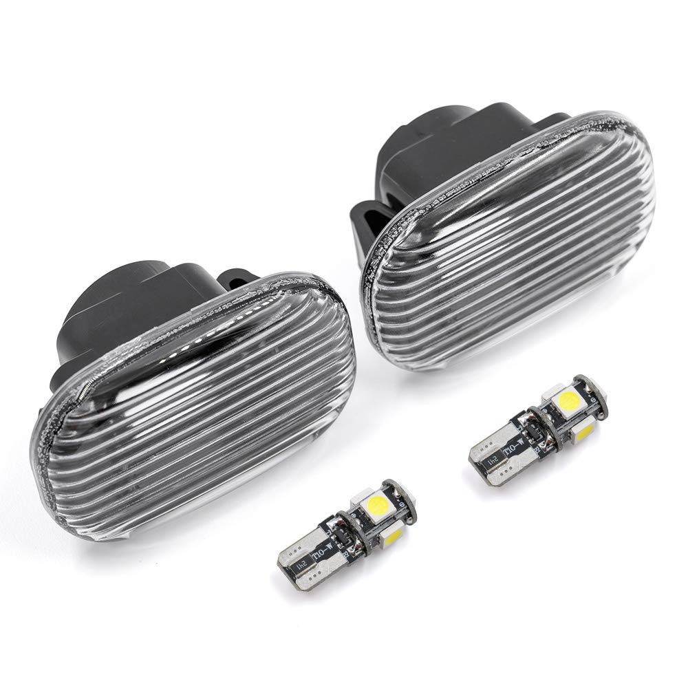 Amazon.co.jp: Mingrui Test JDM ホワイト LED サイド マーカー ライト