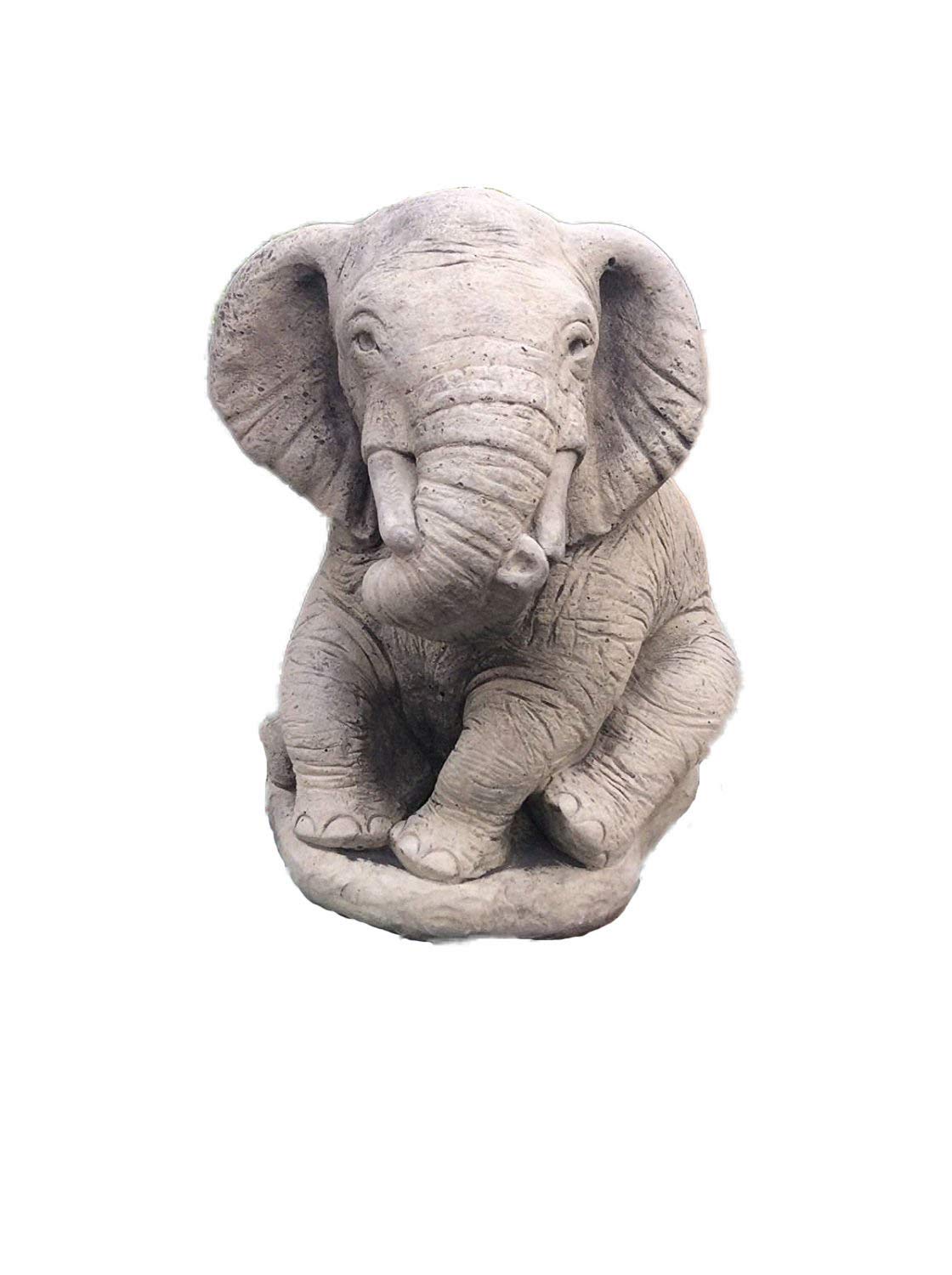 large stone elephant garden ornament statue Amazon.co.uk Garden