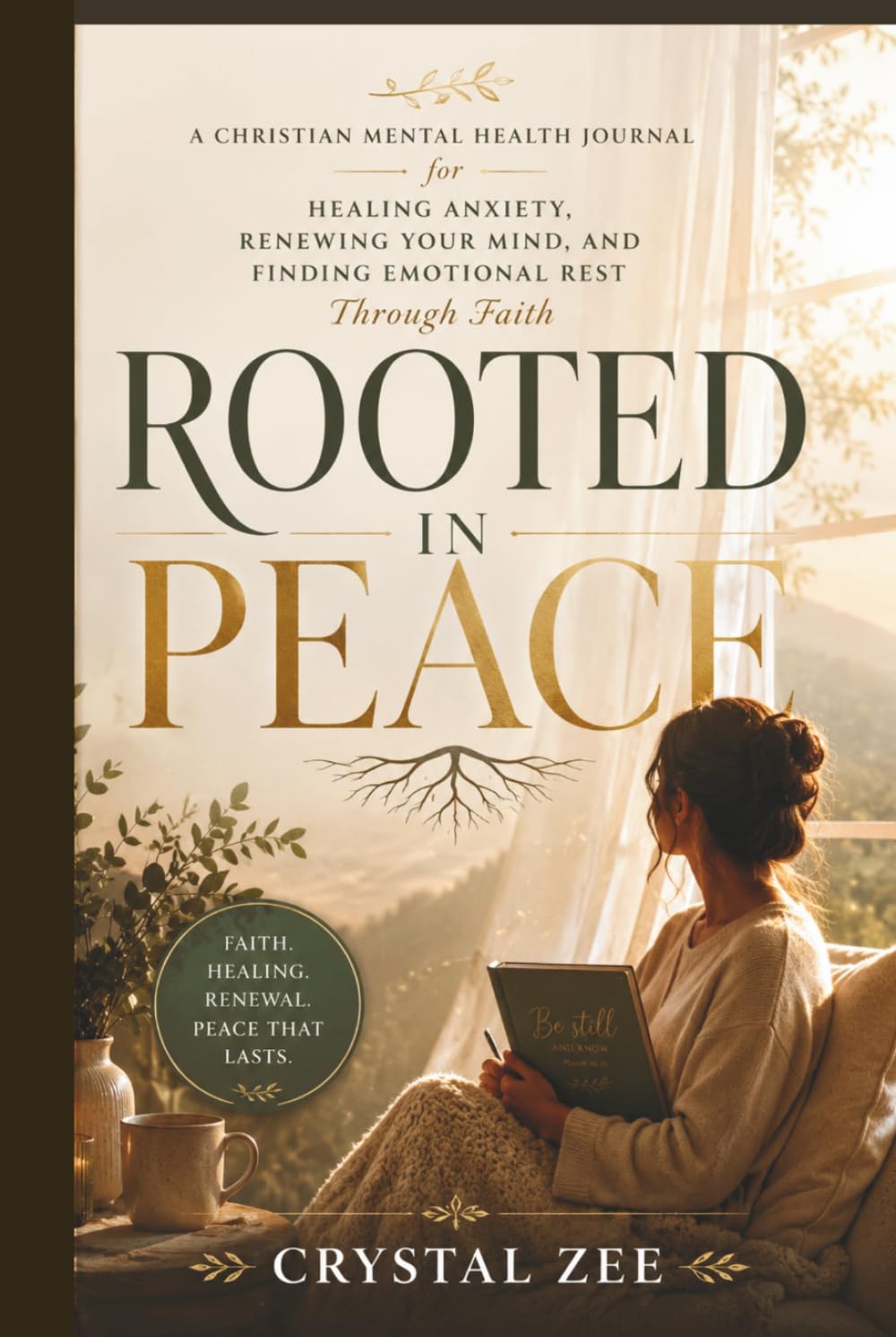 ROOTED IN PEACE: A Christian Mental Health Journal for Healing Anxiety, Renewing Your Mind, and Finding Emotional Rest Through Faith