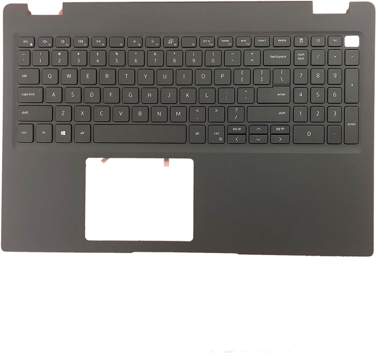 Replacement for Dell Latitude 3510 E3510 Laptop Upper Top Cover Case Palmrest Not-Backlit Keyboard Assembly Part 0JYG4Y JYG4Y Black