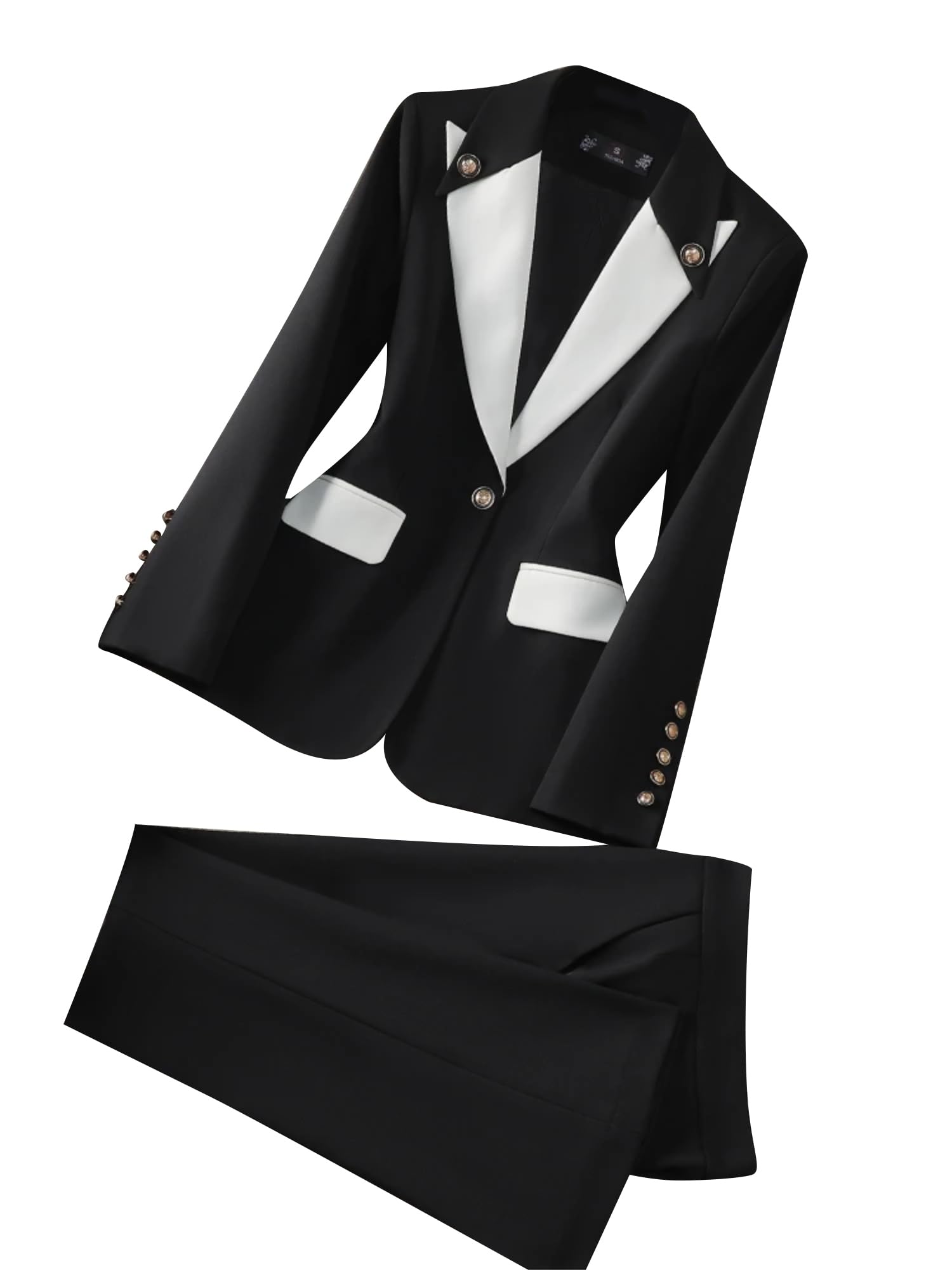 Women Pant Suit 2 Piece Set Office Ladies Female Business Work Wear Formal Blazer Jacket and Trouser