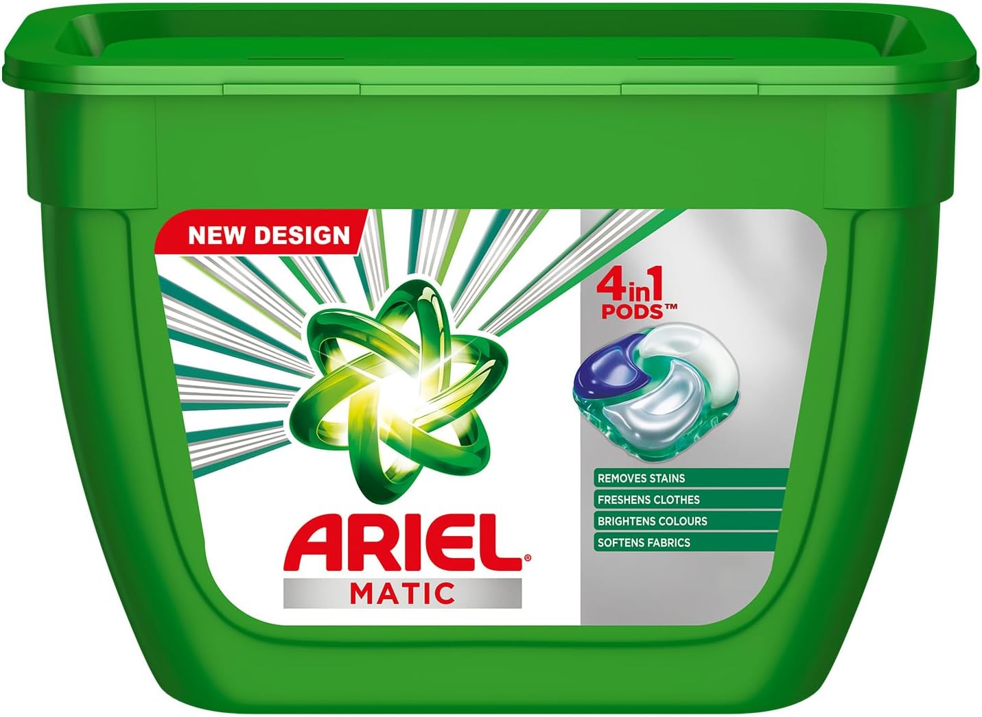 Ariel Matic 4in1 PODs Detergent Pack 18 ct -for Top & Front load washing machine only