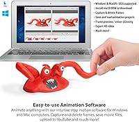 Vista 4 de Complete HD Stop Motion Animation Kit Stop Motion Animation Software with Full HD 1080P Camera, Animation Software & Book (Windows & OS X)