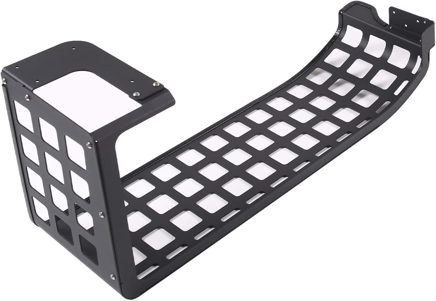 PIUGILH Aluminum Rear Trunk Storage Enclosure, Tail Cargo Storage Panel Multi-function Rack for Hummer H2 2003-2007 Accessories (Left Side)