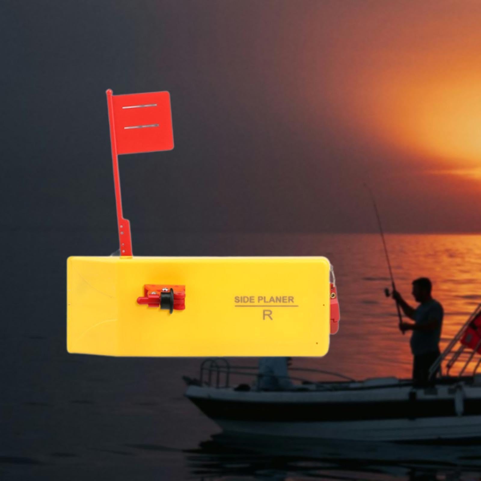 Vaveren Fishing Board with Adjustable Flag and Release Clip for Boat Use, Right