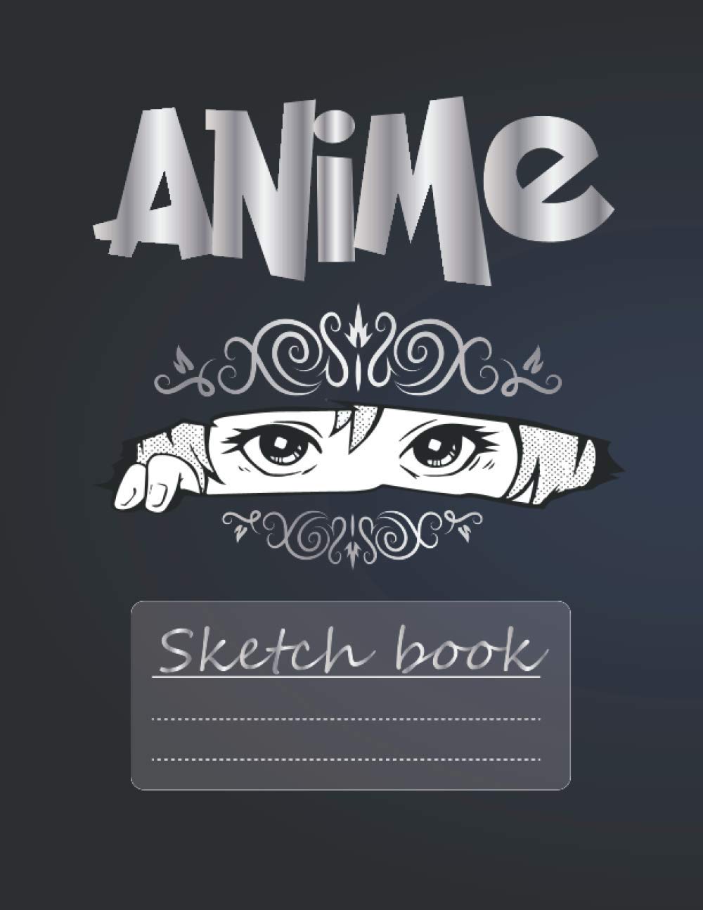 Anime Sketchbook: 8,5" x 11" Notebook for Drawing, Sketching and Doodling
