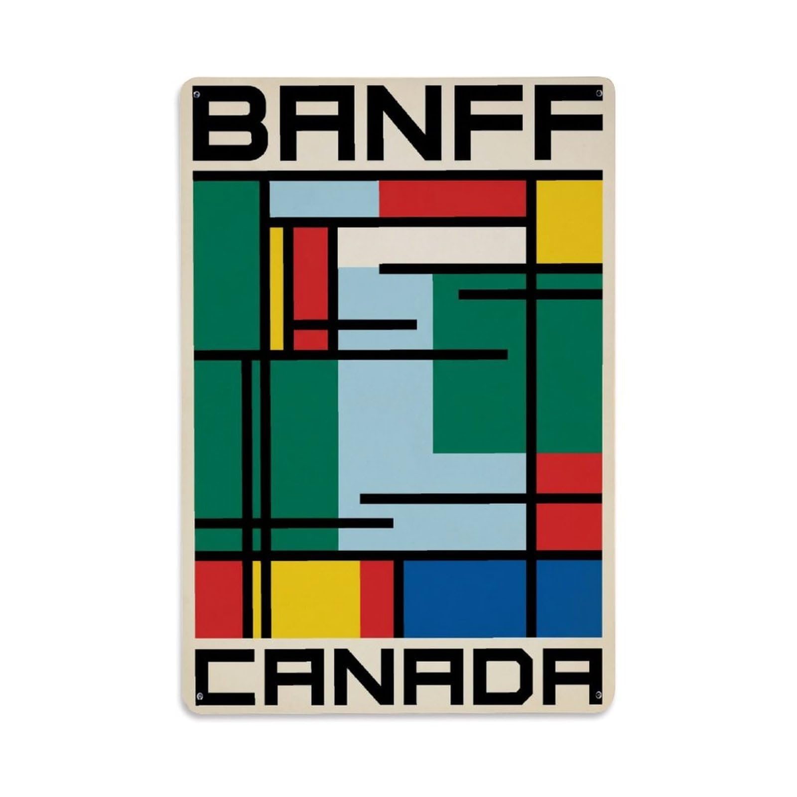 Xanthor Style Retro Canada Banff Travel Metal Tin Sign