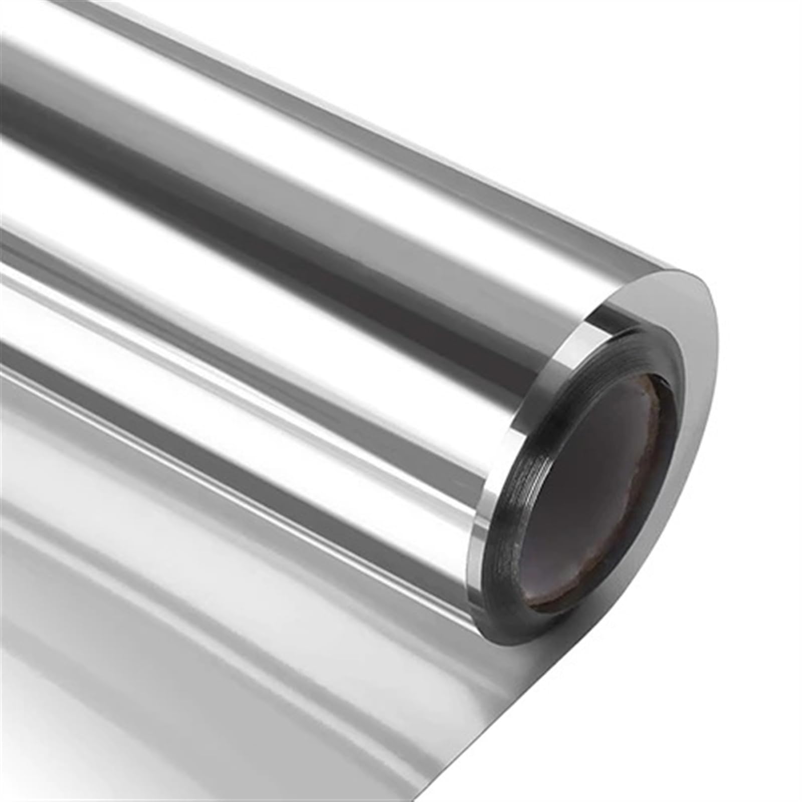 EJvkrbtx One Way Mirror Window Film Privacy Heat Control Glare Reduction Multicolor Multiple Sizes(Silver-silver,40x500 cm)