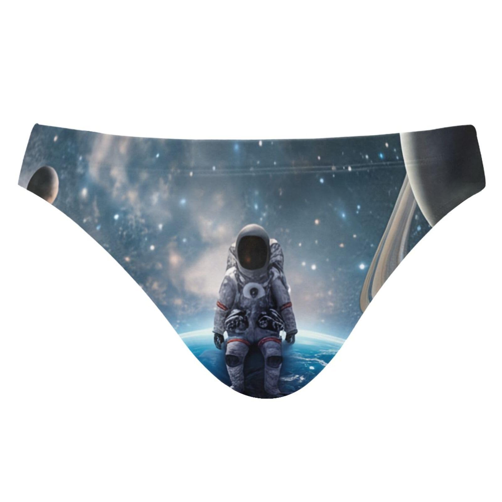UMIRIKO Mens Swim Briefs Space Astronaut Galaxy Bikini Swimwear L 202c1546