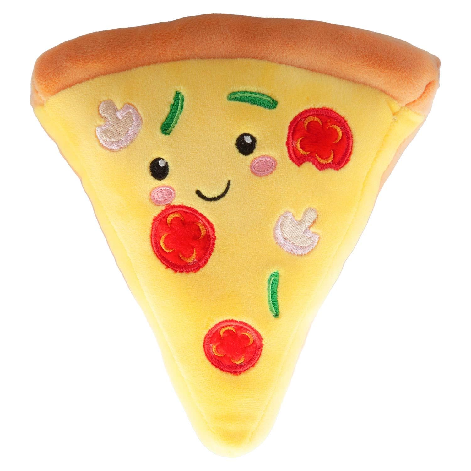 VFM - Pizza Soft Toy Food Themed Cute Plush Cuddly Soft Fluffy Stuffed Toy Plush Toy Cute Stuffed Plushie, Gifts for Birthday, Valentine's Day Christmas - 16cm Multi-Coloured
