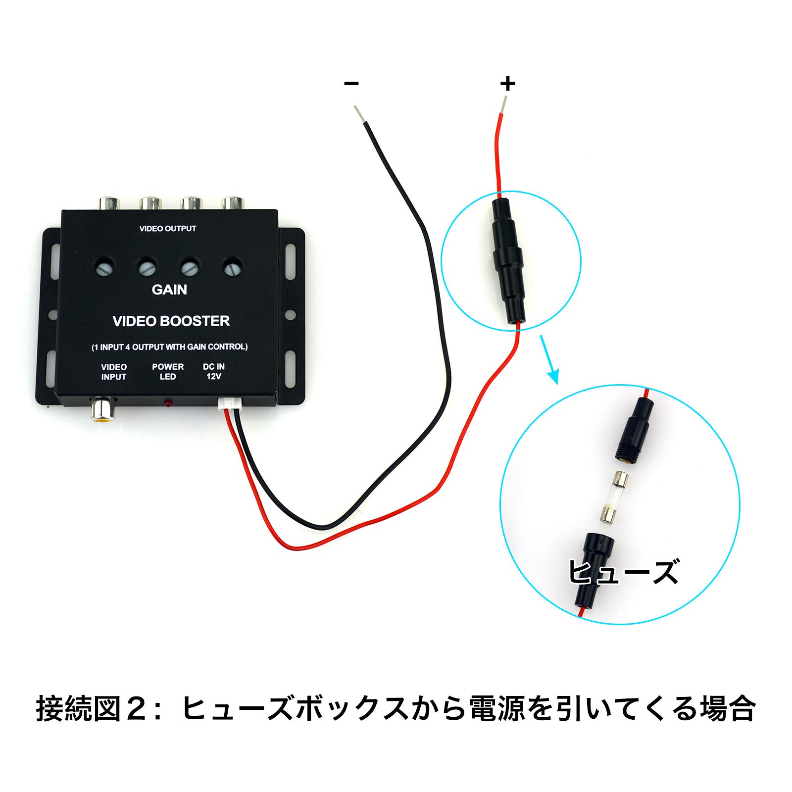 Amazon | Lightning Bull カーナビ/車載モニター用 ビデオスプリッター
