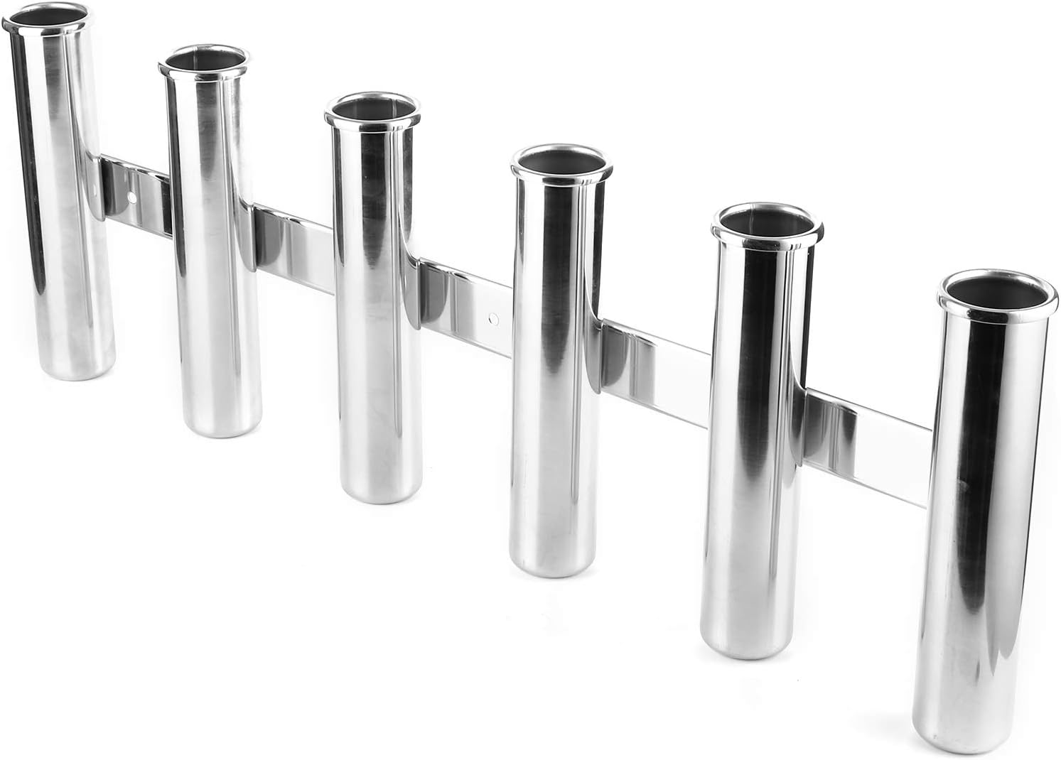 aqxreight Stainless Steel Fishing Rod Holder 6 Tubes Marine Support Bracket Yacht Boat Rod Rack, aqxreightxgh1q2dfoy