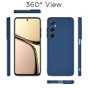 Pikkme Back Cover for Realme C65 4G | Camera Protection Shockproof Soft Matte Silicone Bumper Case (Blue) gallery image