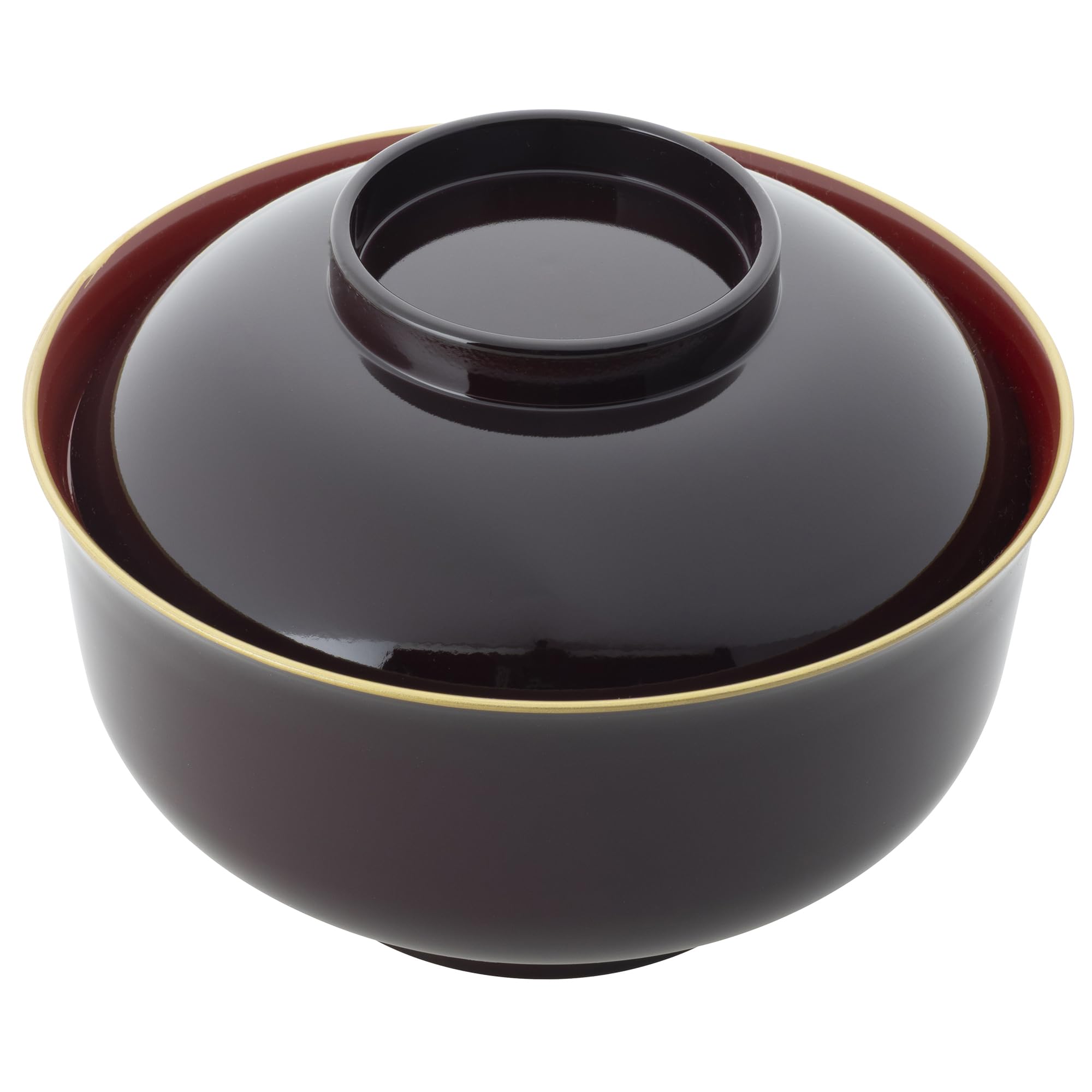 Yamanaka Gold Feathered Rim Soup Bowl