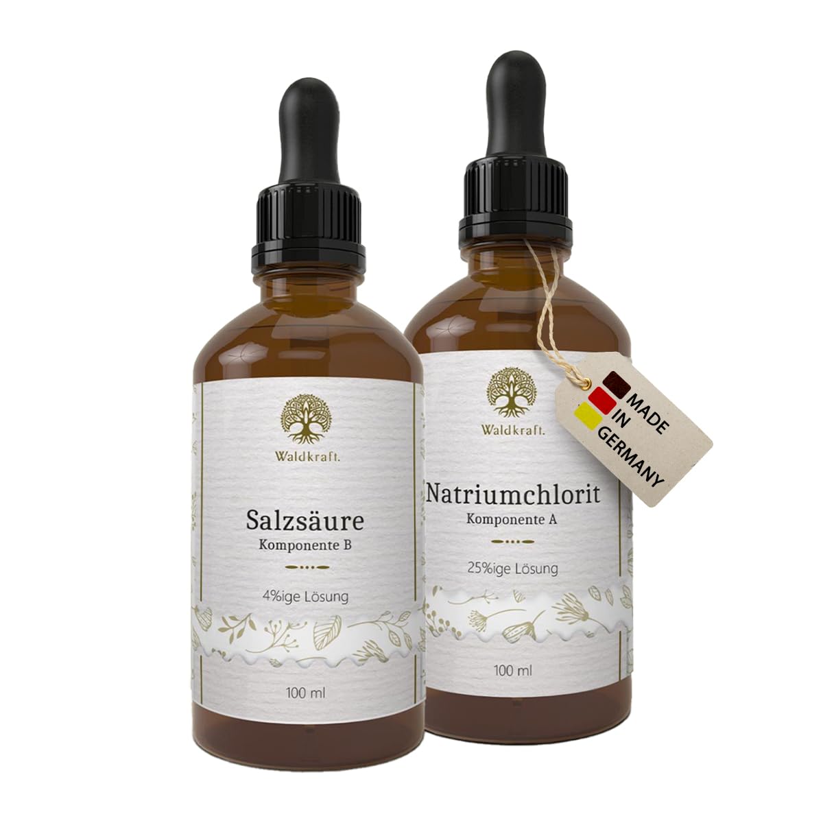 Waldkraft CDL-Set: Chlordioxid zur Selbstherstellung - Natriumchlorit + Salzsäure