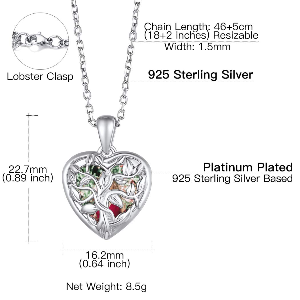 Suplight Collana Personalizzata con Foto a Medaglione Cuore Apribile Collana da Donna Personalizzata Placcato Oro 18K Oro Rosa Confezone Regalo