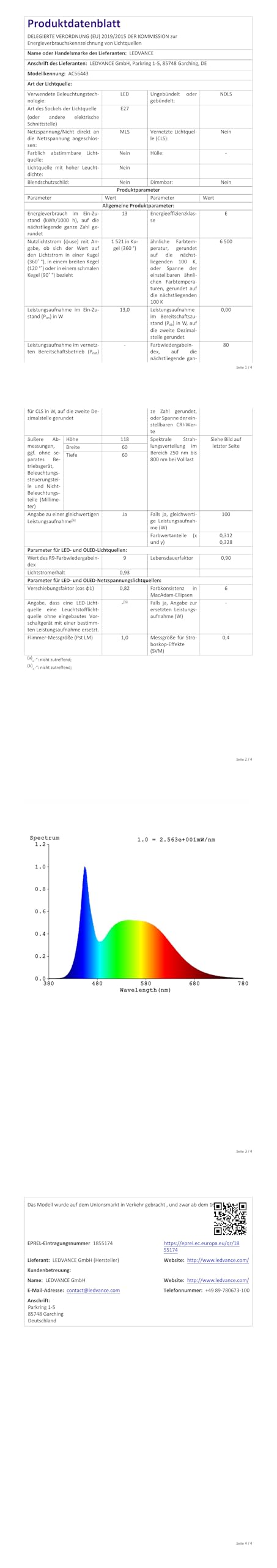 Osram LED Star Value Classic A100 LED-Lampe für E27-Sockel, Glühlampenform, FR, 1521 Lumen, kaltweiß (6500K), Ersatz für herkömmliche 100W-Glühlampen, nicht dimmbar 10er-Packung