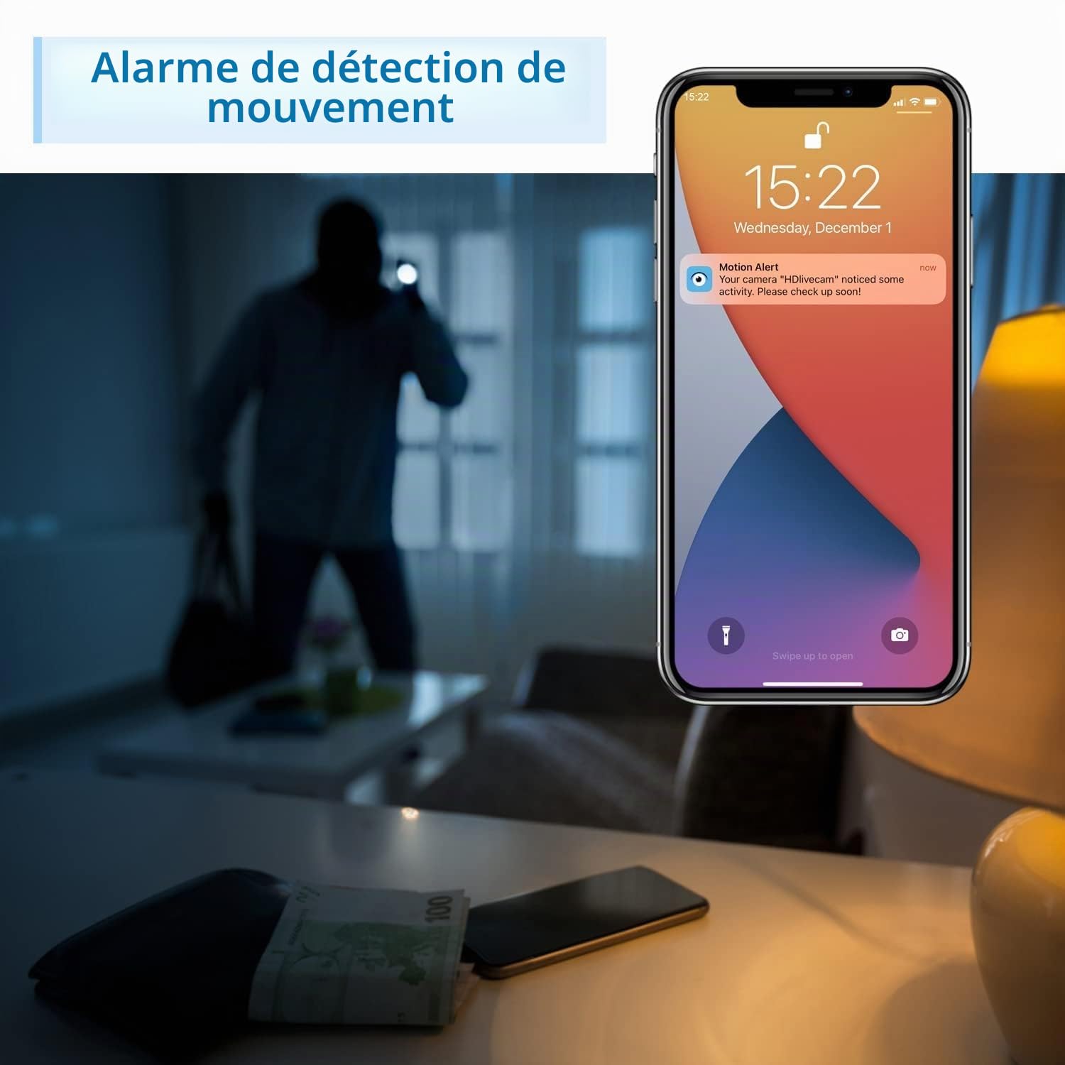 1080P Caméra Surveillance Wi-FI intérieure