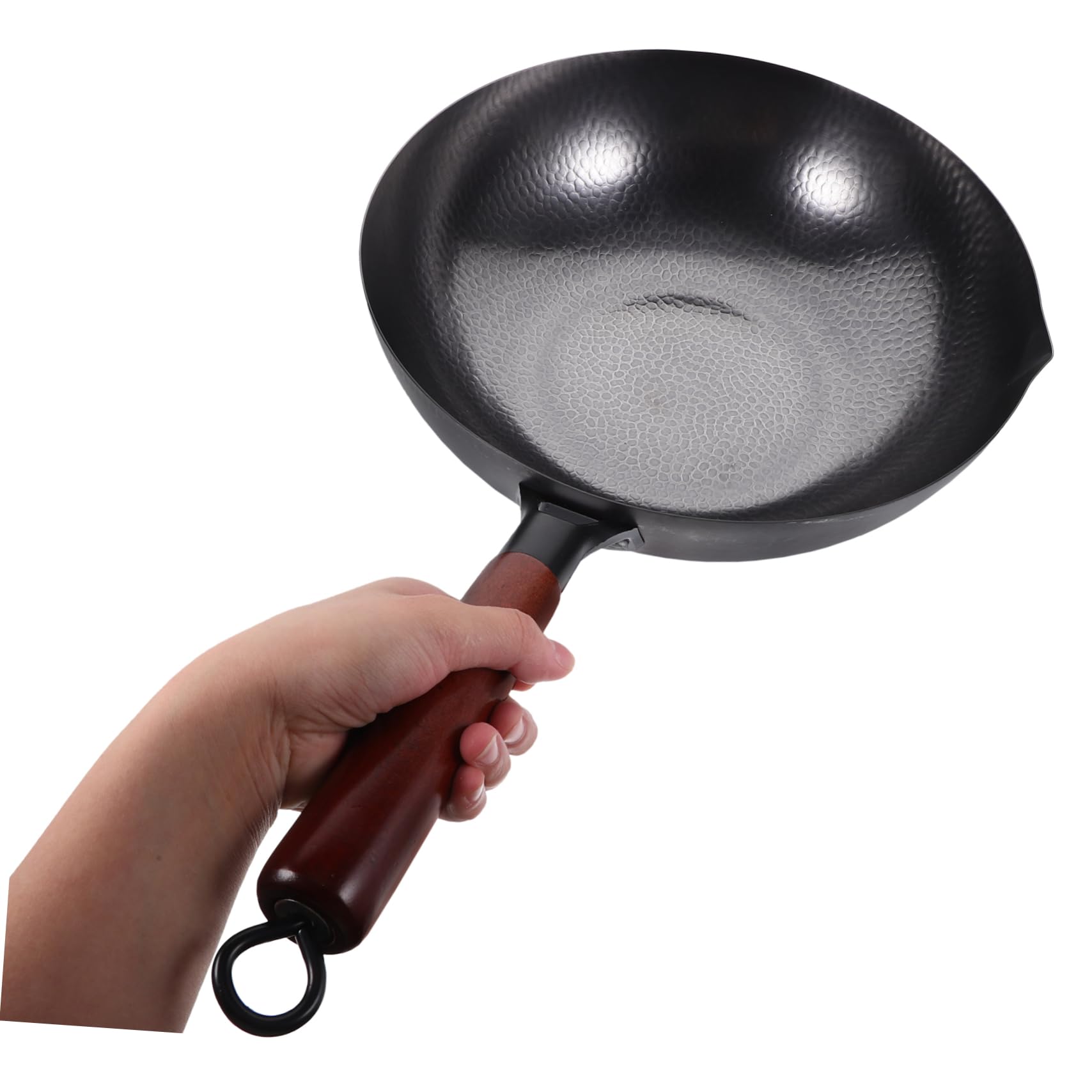 Ręcznie kuty żelazny garnek Grillowanie Wok Akcesoria kuchenne Wok do domowego Woka Patelnia do smażenia Kuchenka gazowa Wok Kuchnia Wok Wielofunkcyjny Wok do gotowania Wok Żelazny Wok Chiński Wok