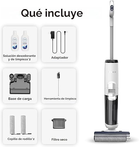 Miniatura 9 de Tineco iFLOOR 5 Breeze - Lavadora de piso inalámbrica para aspiradora en seco y húmedo, limpieza de un solo paso para suelos duros, limpieza de