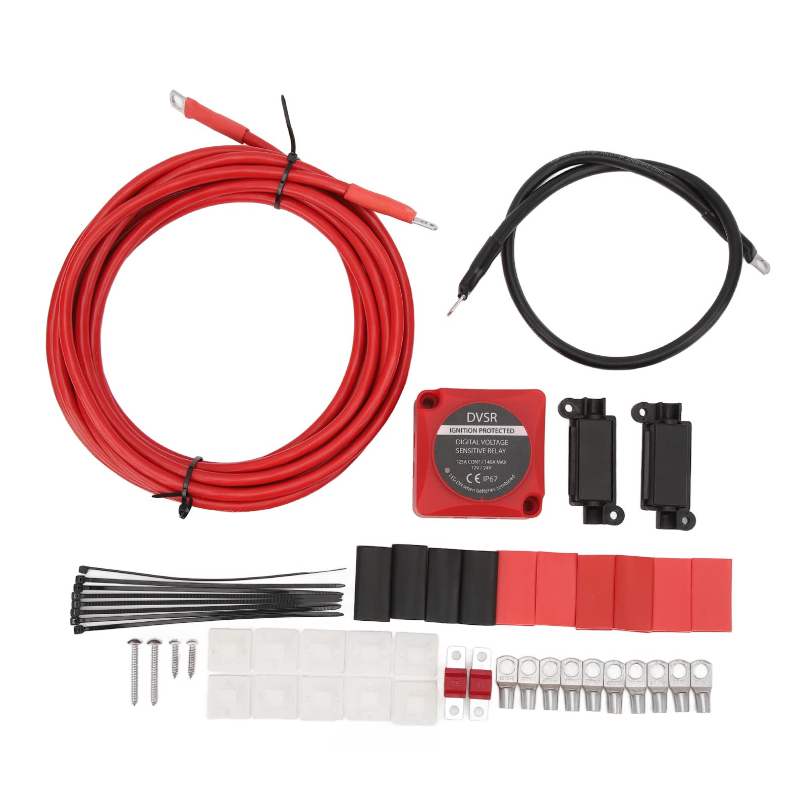 Dioche Kit de Aislador de Batería Doble VSR, 12V, 24V, 140A, VSR, para ATV, UTV, Barco, RV, Vehículo Todoterreno