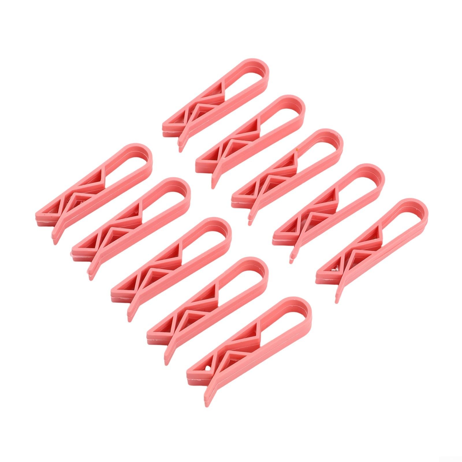 Plastic Bin Bag Clips for Kitchen Trash Cans, Waste Bin Bag Holder Clamp to Secure Rubbish Bags, Dustbin Fixing Clips, 4/10 Pack(10Pcs,Pink)