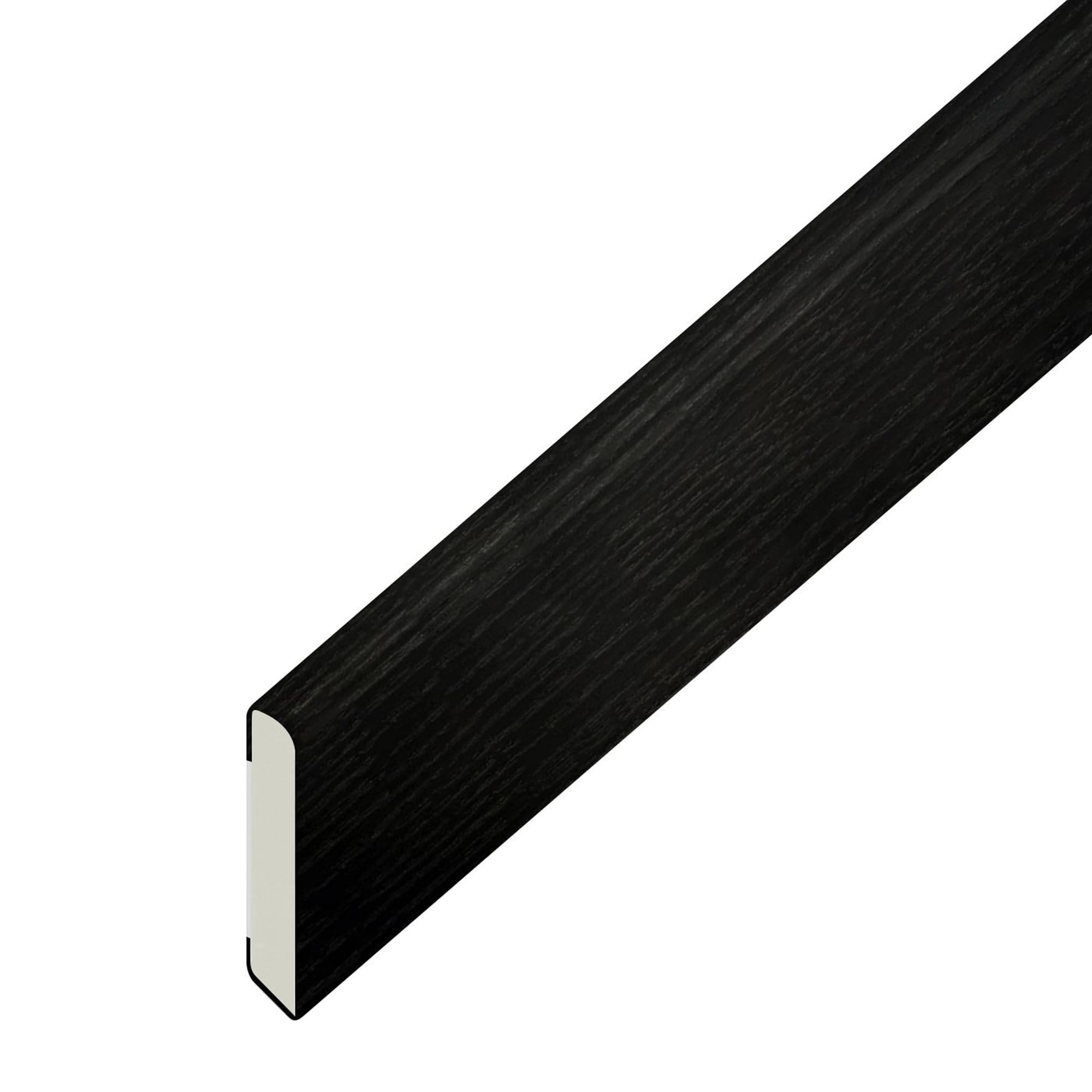 Windows4you UPVC Finishing Trim - Plastic Window Trim & UPVC Trim for Windows and Doors - Black Ash Rigid UPVC - 1m Length (95mm x 1m)