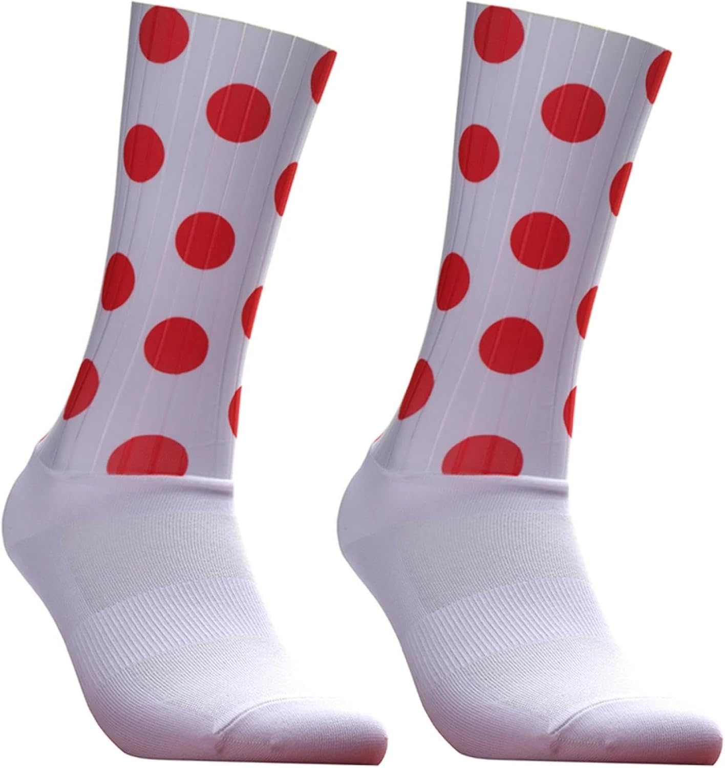 Men'S Crew Socks Summer Aero Bike Team Cycling Socks Silica Gel Non-Slip Breathable