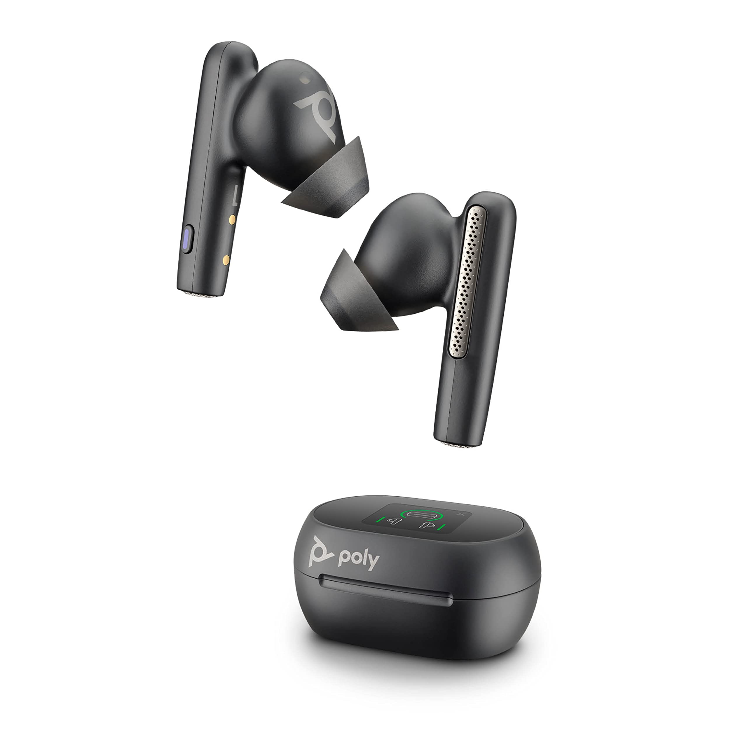 Auriculares Bluetooth Poly Voyager Free 60+ UC M con estuche de carga + Adaptador BT700/ Autonomía 10h/ Negros