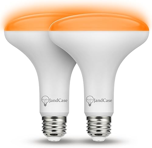 JandCase BR30 Bombilla de luz que cambia de color, RGB+luces LED blancas cálidas y frías, 12 W (equivalente a 100 W), 1050 lm, control remoto,