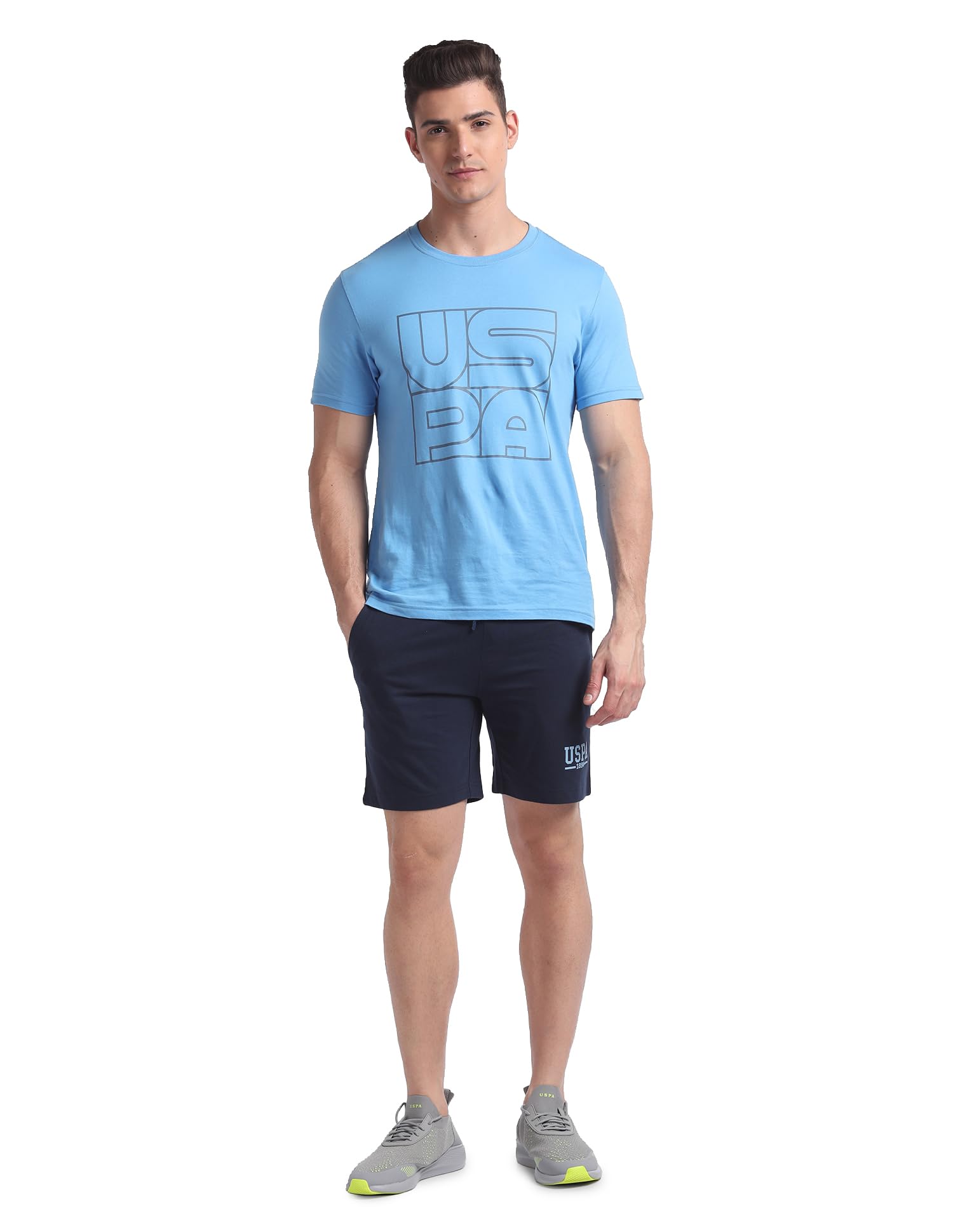 U.S. POLO ASSN. Men's Relaxed Fit Logo IYBF Lounge Shorts - Pack of 1 (Dk. Navy M) - Image 6 thumbnail