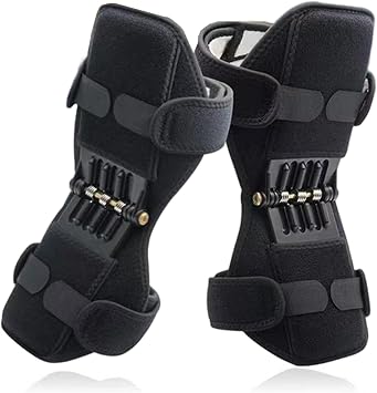 Knee Stabilizer 2Pcs Adjustable Knee Support for Injury or Surgery Spring-Powered Ergonomic Pain Relief Braces for Women Men Braces, Patella Brace, Meniscus Brace, Suppor