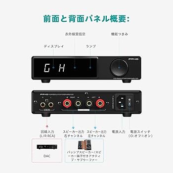 Amazon.co.jp: SMSL PA40 D級パワーアンプ、被動スピーカー用 165W