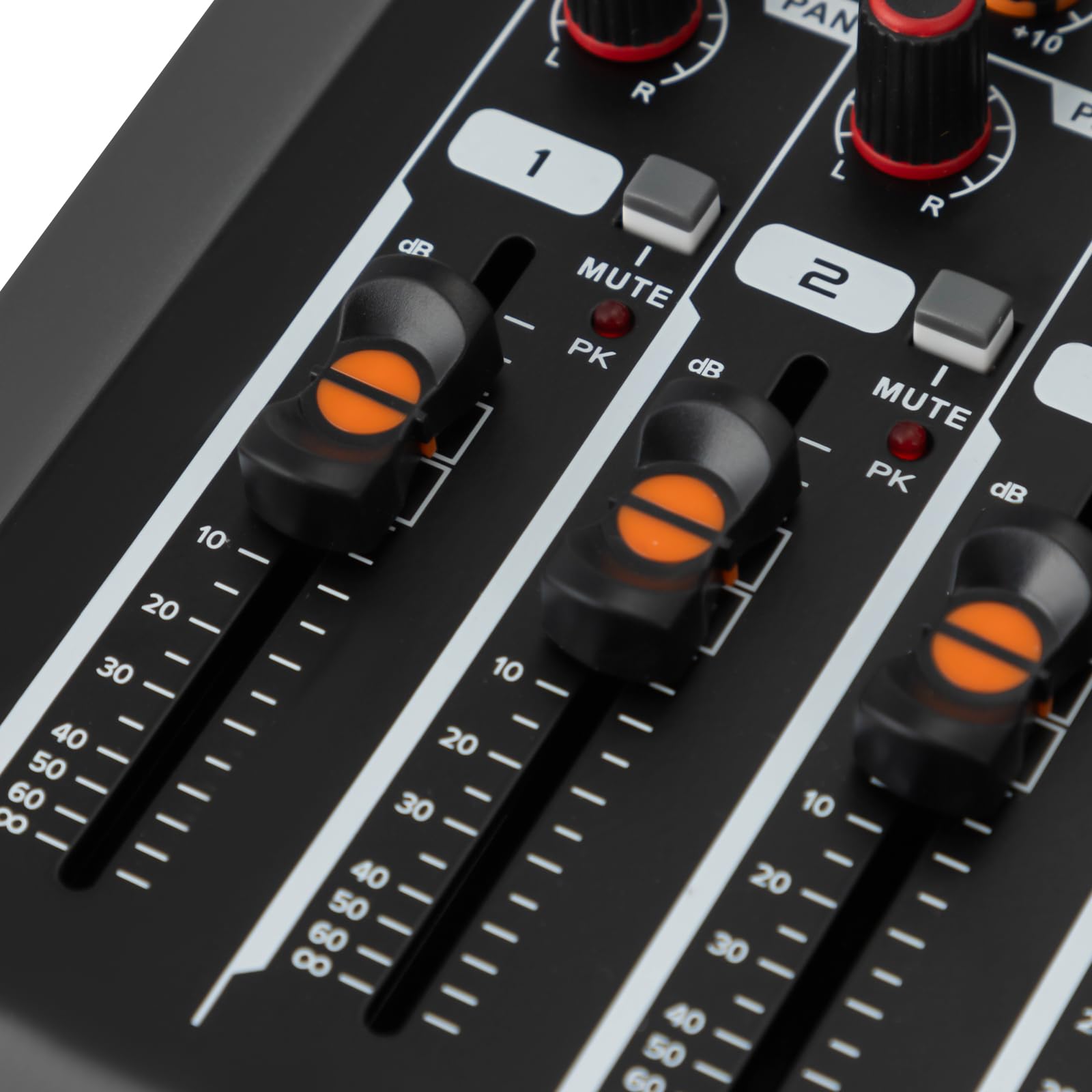 Audio-Mischpult, 8 Kanal Stereo Live Mischpulte, Audio Mixer Profi Musik Mixer, DJ Mischer Board Karaoke Mischpult Audio, Bluetooth USB
