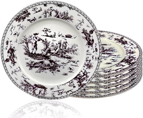 W&S CLASSICS Classic French Luxury Round Dinner Plates | 10.5